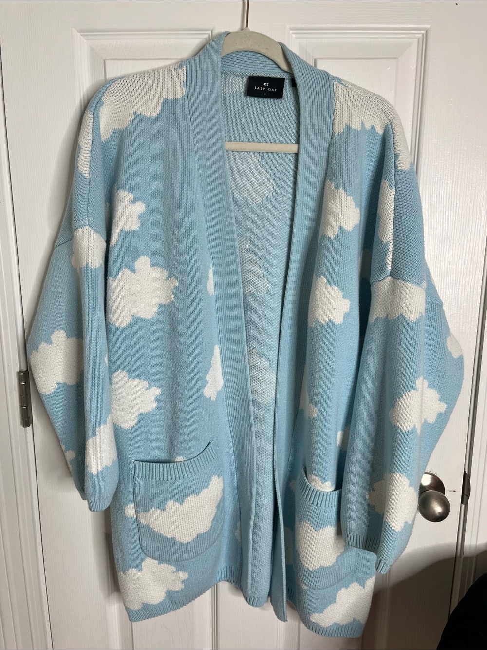 Lazy Oaf Blue Cloud Cardigan